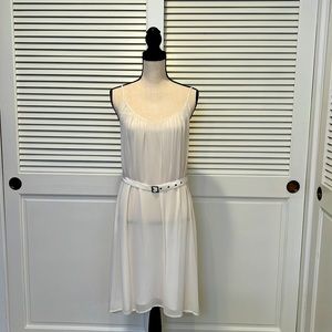 Joie Silk Chiffon Romantic Dress- Ivory